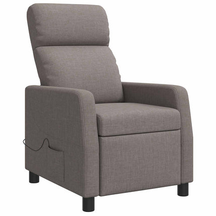 Massagefåtölj Taupe Tyg