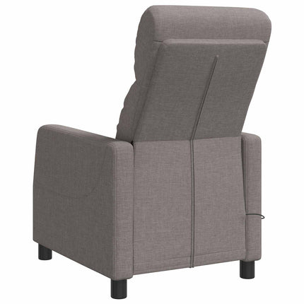 Massagefåtölj Taupe Tyg
