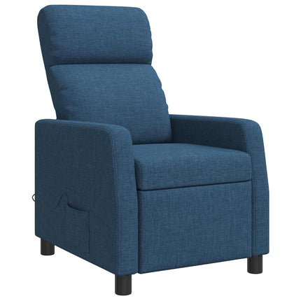 Massagefåtölj Blå Tyg