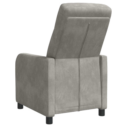 Recliner Ljusgrå Sammet (V)