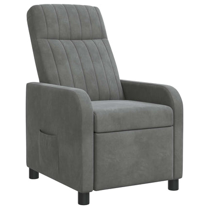 Recliner Mörkgrå Sammet (V)