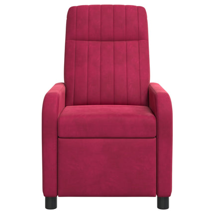 Recliner Vinröd Sammet (V)