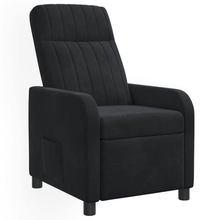 Recliner Svart Sammet (V)