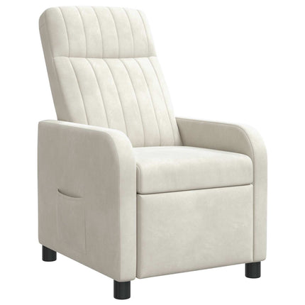 Recliner Gräddvit Sammet (V)