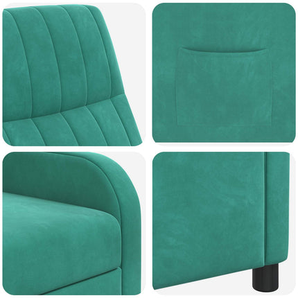 Recliner Turkos Sammet (V)