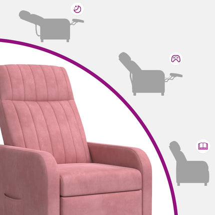 Massagefåtölj Rosa Sammet (V)