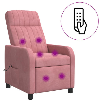 Massagefåtölj Rosa Sammet (V)
