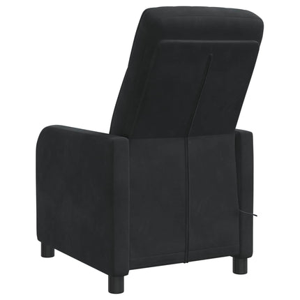 Massagefåtölj Svart Sammet (V)