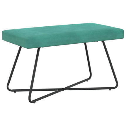 bänk Enfärgad Turkos 80 x 40 x 45 cm Sammet