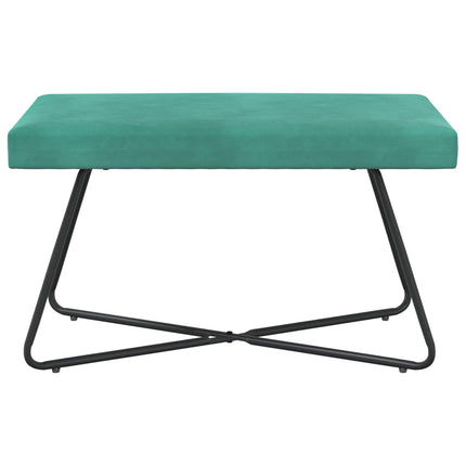 bänk Enfärgad Turkos 80 x 40 x 45 cm Sammet