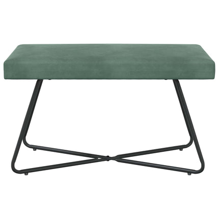 bänk Enfärgad Havgrön 80 x 40 x 45 cm Sammet
