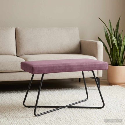 bänk Enfärgad Lila 80 x 40 x 45 cm Sammet