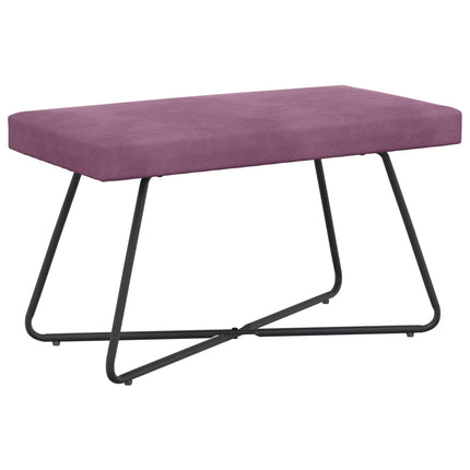 bänk Enfärgad Lila 80 x 40 x 45 cm Sammet