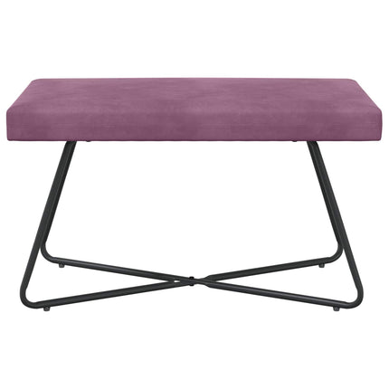 bänk Enfärgad Lila 80 x 40 x 45 cm Sammet