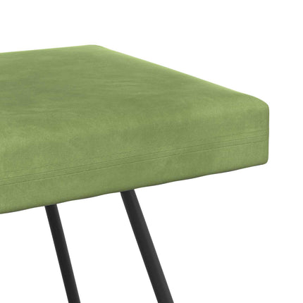 bänk Enfärgad Ljusgrön 110 x 40 x 45 cm Sammet