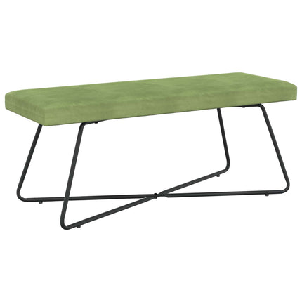 bänk Enfärgad Ljusgrön 110 x 40 x 45 cm Sammet