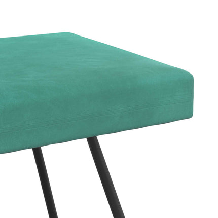 bänk Enfärgad Turkos 110 x 40 x 45 cm Sammet