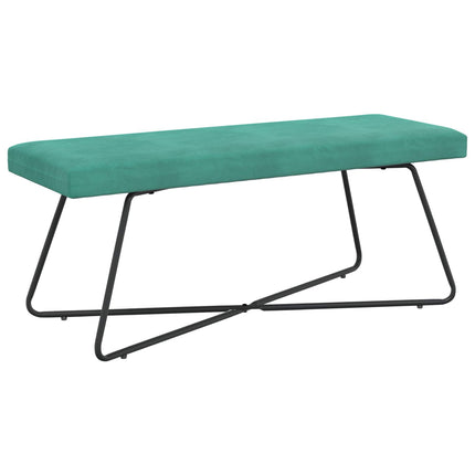 bänk Enfärgad Turkos 110 x 40 x 45 cm Sammet