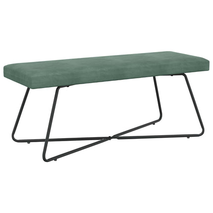 bänk Enfärgad Havgrön 110 x 40 x 45 cm Sammet