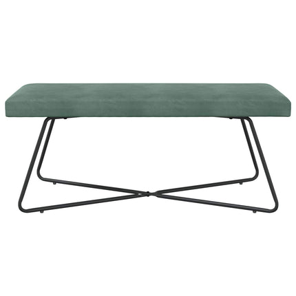 bänk Enfärgad Havgrön 110 x 40 x 45 cm Sammet