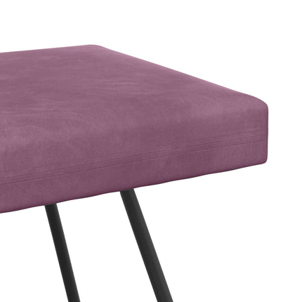bänk Enfärgad Lila 110 x 40 x 45 cm Sammet
