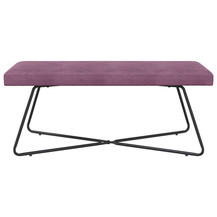 bänk Enfärgad Lila 110 x 40 x 45 cm Sammet
