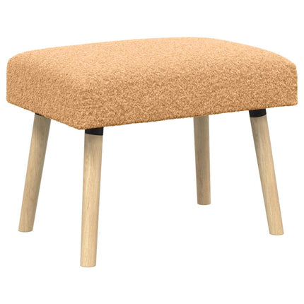 bänk Enfärgad Beige 60 x 40 x 45 cm Bouclé