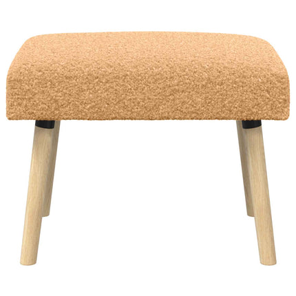 bänk Enfärgad Beige 60 x 40 x 45 cm Bouclé