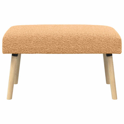 bänk Enfärgad Beige 80 x 40 x 46 cm Bouclé