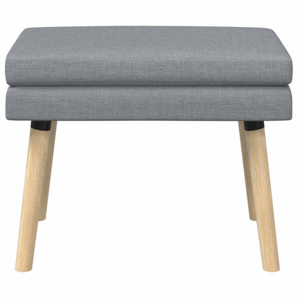 Dubbel-lager bänk Ljusgrå 60 x 40 x 46 cm Tyg