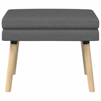 Dubbel-lager bänk Mörkgrå 60 x 40 x 46 cm Tyg