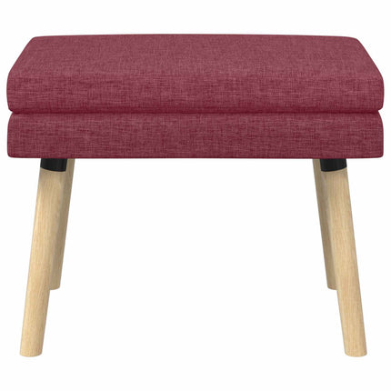 Dubbel-lager bänk Vinröd 60 x 40 x 46 cm Tyg