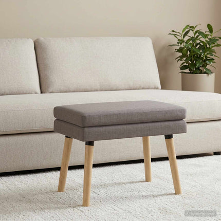 Dubbel-lager bänk Taupe 60 x 40 x 46 cm Tyg