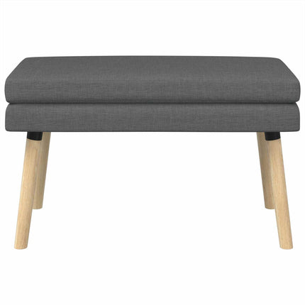 Dubbel-lager bänk Mörkgrå 80 x 40 x 47 cm Tyg