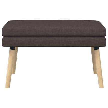 Dubbel-lager bänk Mörkbrun 80 x 40 x 47 cm Tyg