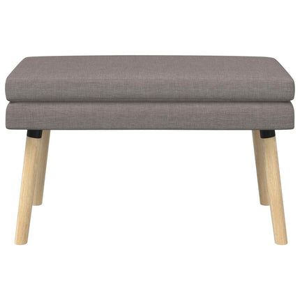 Dubbel-lager bänk Taupe 80 x 40 x 47 cm Tyg
