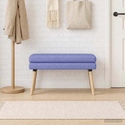 Dubbel-lager bänk Jeansblå 80 x 40 x 47 cm Tyg