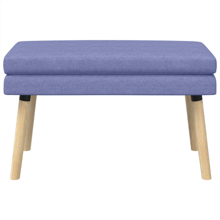 Dubbel-lager bänk Jeansblå 80 x 40 x 47 cm Tyg