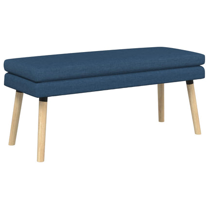 Dubbel-lager bänk Blå 110 x 40 x 47 cm Tyg