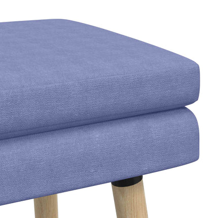Dubbel-lager bänk Jeansblå 110 x 40 x 47 cm Tyg