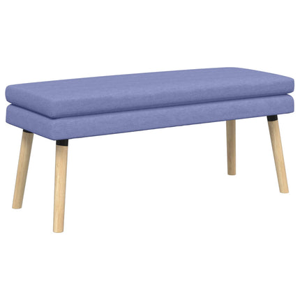 Dubbel-lager bänk Jeansblå 110 x 40 x 47 cm Tyg