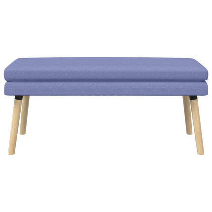 Dubbel-lager bänk Jeansblå 110 x 40 x 47 cm Tyg