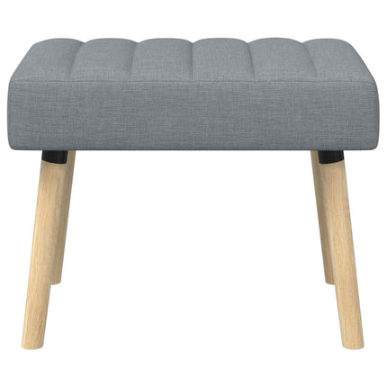 Kanalstoppad Bänk Ljusgrå 60 x 40 x 45 cm Tyg