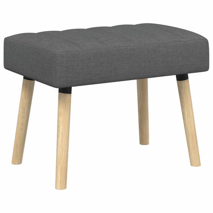Kanalstoppad Bänk Mörkgrå 60 x 40 x 45 cm Tyg
