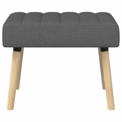 Kanalstoppad Bänk Mörkgrå 60 x 40 x 45 cm Tyg