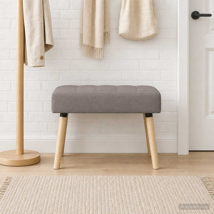 Kanalstoppad Bänk Taupe 60 x 40 x 45 cm Tyg