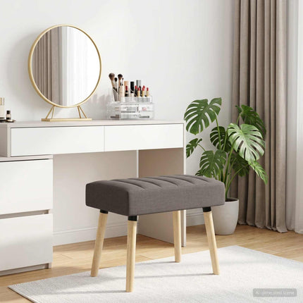 Kanalstoppad Bänk Taupe 60 x 40 x 45 cm Tyg