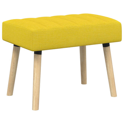 Kanalstoppad Bänk Ljusgul 60 x 40 x 45 cm Tyg
