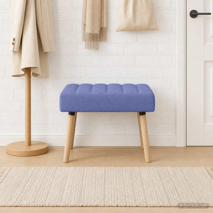Kanalstoppad Bänk Jeansblå 60 x 40 x 45 cm Tyg