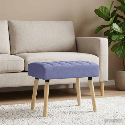 Kanalstoppad Bänk Jeansblå 60 x 40 x 45 cm Tyg
